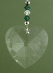 Heart Prism, Green Beads