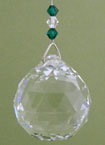 large feng shui balls, green beads