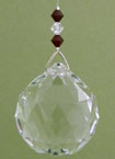 large feng shui balls, red beads