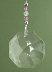 Octagon Prism, Pink Beads