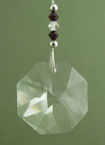 Octagon Prism, Red Beads