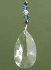 Teardrop Prism, Blue Beads,