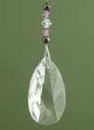 Teardrop Prism, Pink Beads